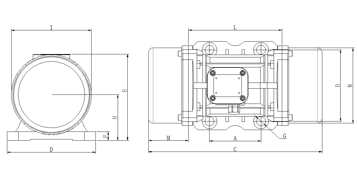 普田MVE振動電機尺寸